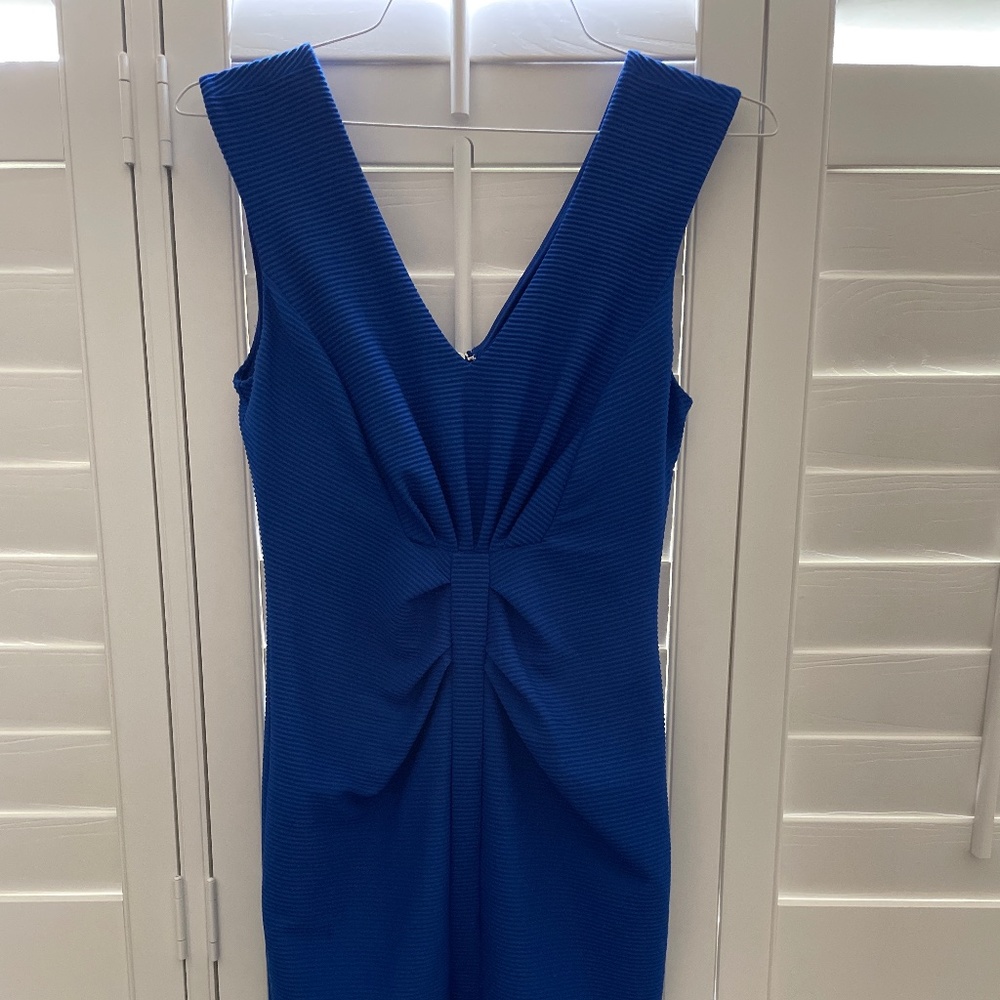 Blue midi dress